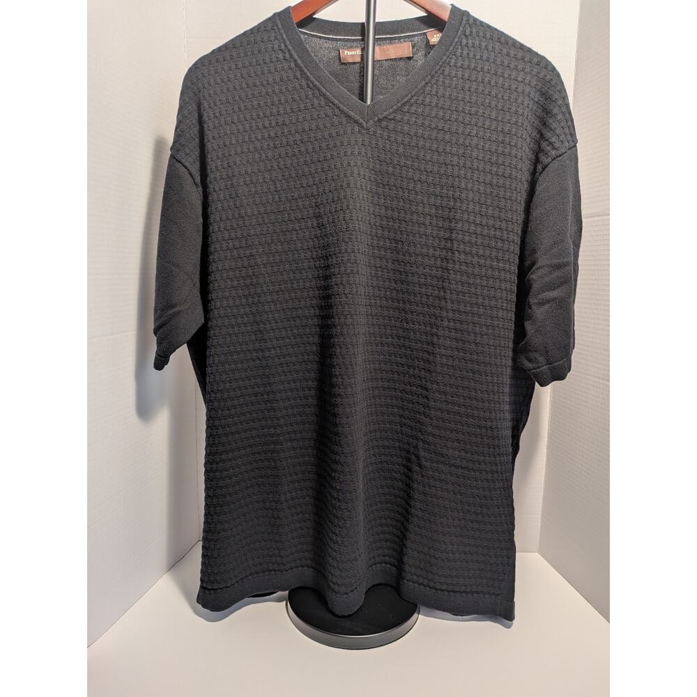 Perry Ellis Men's Short Sleeve Lightweight fall Vintage Sweater